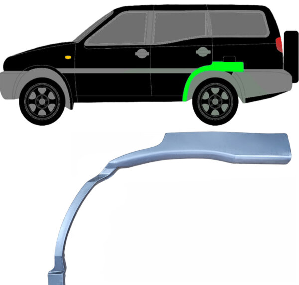 Hinten 5 Tür Radlauf Blech für Nissan Terrano 1993 - 1999 links