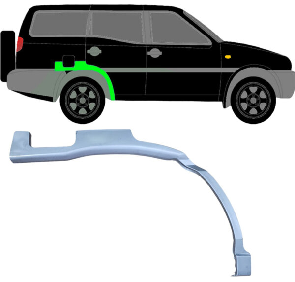 Hinten 5 Tür Radlauf Blech für Nissan Terrano 1993 - 1999 rechts