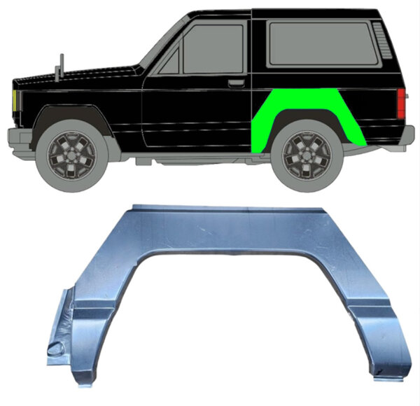 Hinten Radlauf Blech für Nissan Patrol 1979 - 1993 links