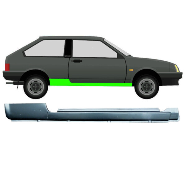 3 Tür Schweller Blech für Lada Samara 1984 - 2004 rechts