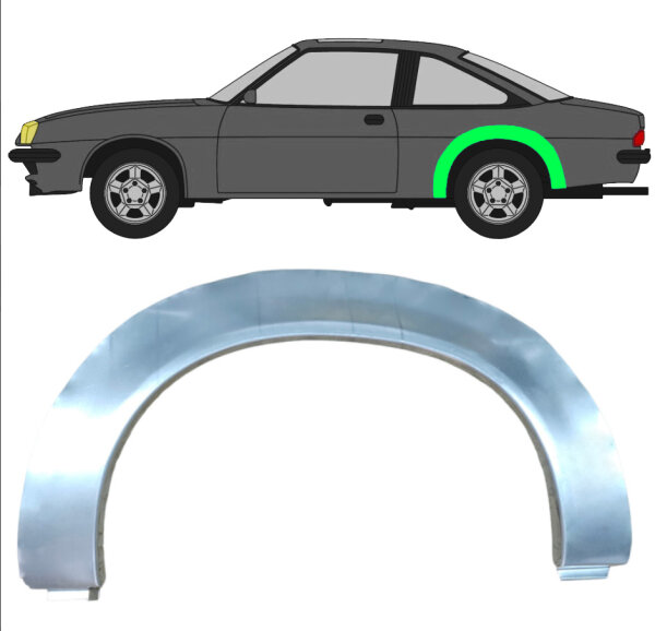 Hinten Radlauf Blech für Vauxhall Manta B 1975 - 1988 links