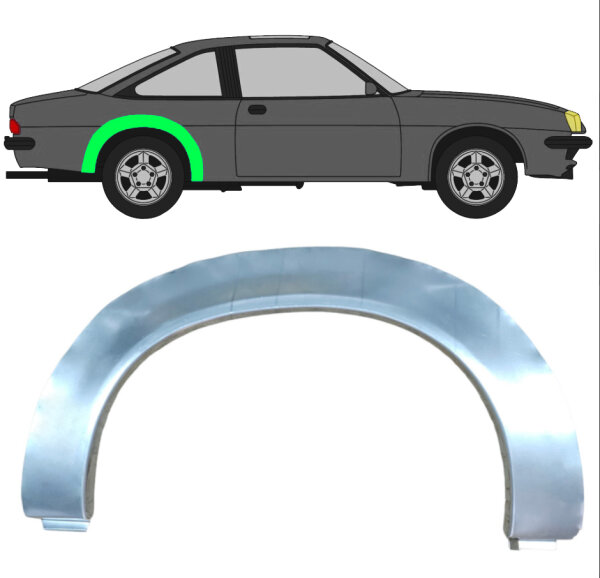 Hinten Radlauf Blech für Vauxhall Manta B 1975 - 1988 rechts