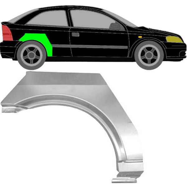Hinten 3 Tür Radlauf Blech für Opel Astra G 1999 - 2009 rechts