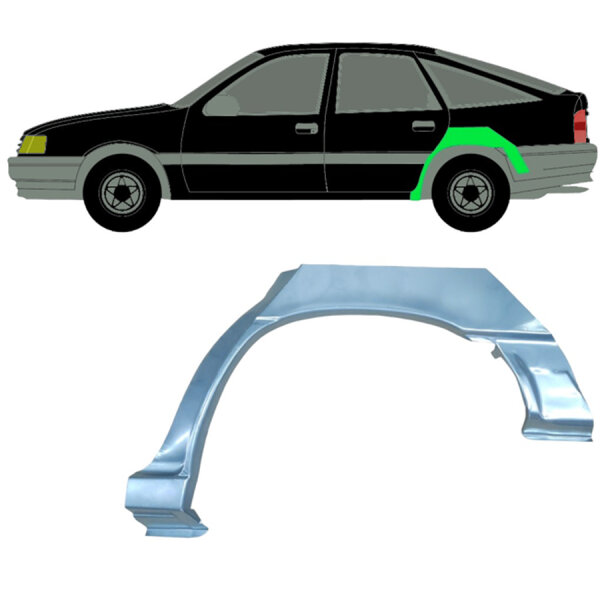Hinten Radlauf Blech für Opel Vectra 1988 - 1995 links