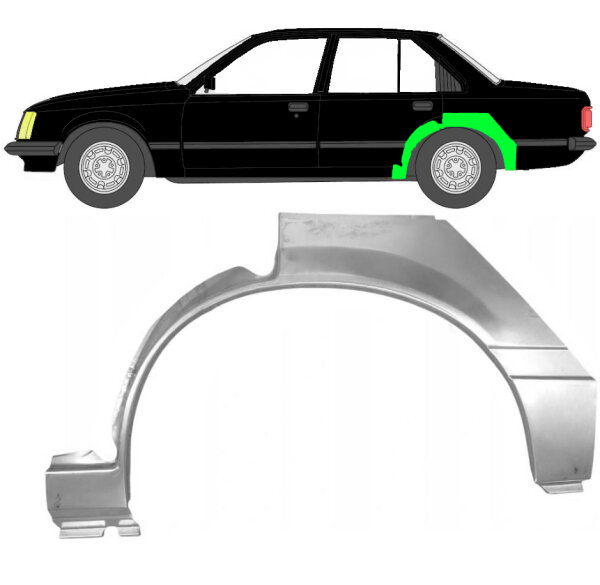 Hinten Radlauf Blech für Vauxhall Rekord E 1977 - 1982 links