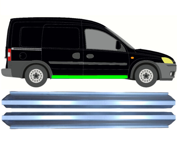 Schweller Blech Satz für Vauxhall Combo C 2000 - 2010 rechts & links