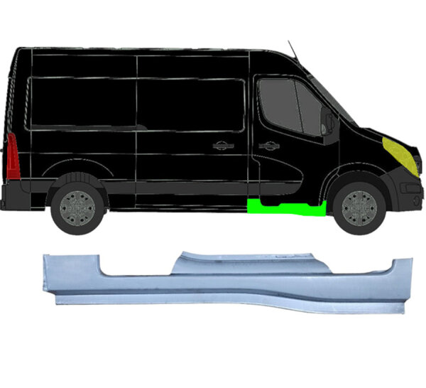 Vorne Schweller Blech für Opel Movano Ab 2010 rechts