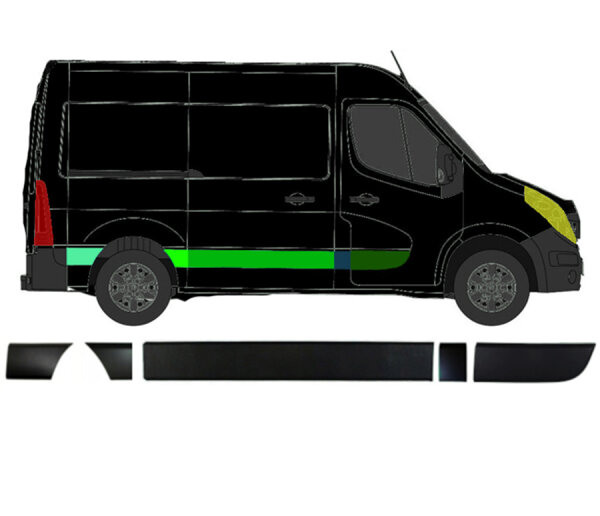 Seitenleisten Satz für Nissan Nv 400 Ab 2010 rechts