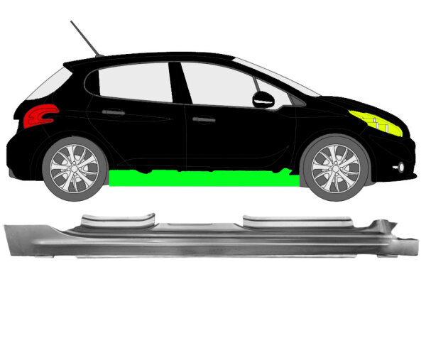 Schweller Blech für Peugeot 208 2012 - 2019 rechts