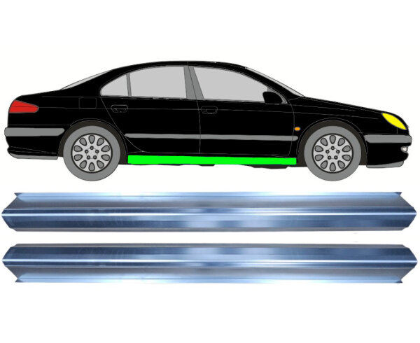 Schweller Blech Satz für Peugeot 607 1999 - 2010 rechts & links Unterteil