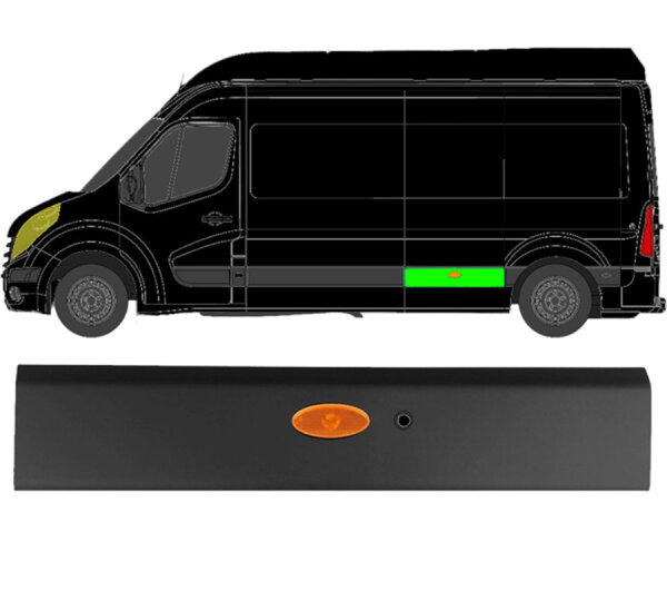 Hinten Seitenleiste Lang Pdc mit Heckleuchte für Opel Movano Ab 2010 links
