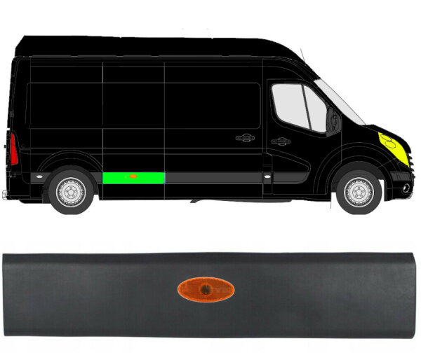Hinten Seitenleiste Lang Heckleuchte für Opel Movano Ab 2010 rechts