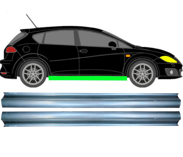 Schweller Blech Satz für Seat Leon 2005 - 2012 rechts & links