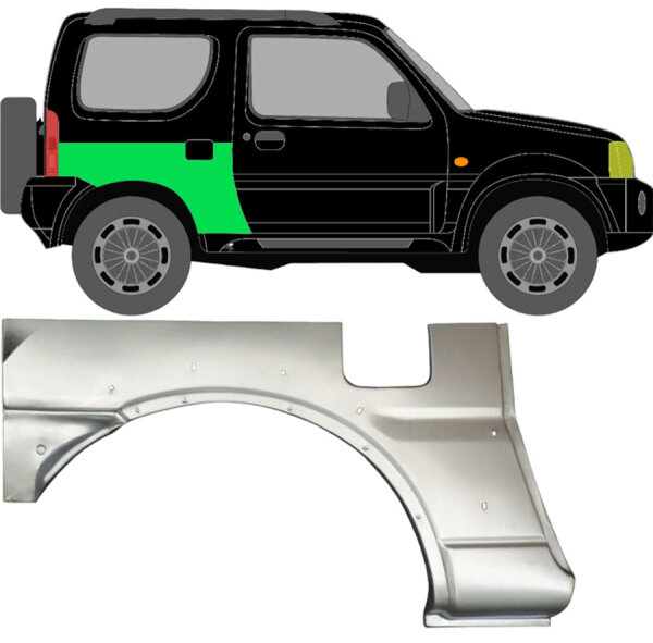 Hinten Kotflügel Blech für Suzuki Jimny 1998 - 2018 rechts