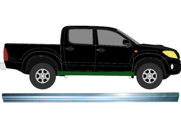 Schweller Blech für Toyota Hilux 2005 - 2015 symmetrisch
