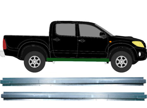 Innen Schweller Blech Satz für Toyota Hilux 2005 - 2015 rechts & links