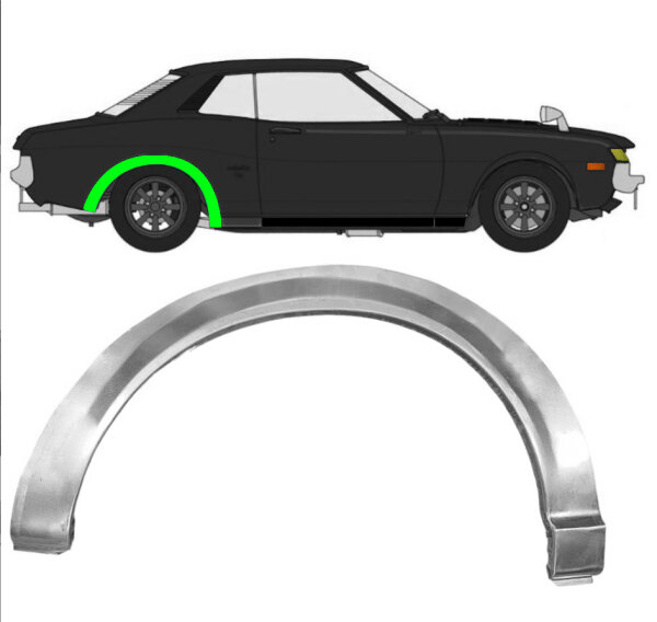Hinten Radlauf Blech für Toyota Celica 1971 - 1978 rechts