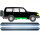 Schweller Blech Satz für Toyota Land Cruiser 1990 - 1996 rechts & links