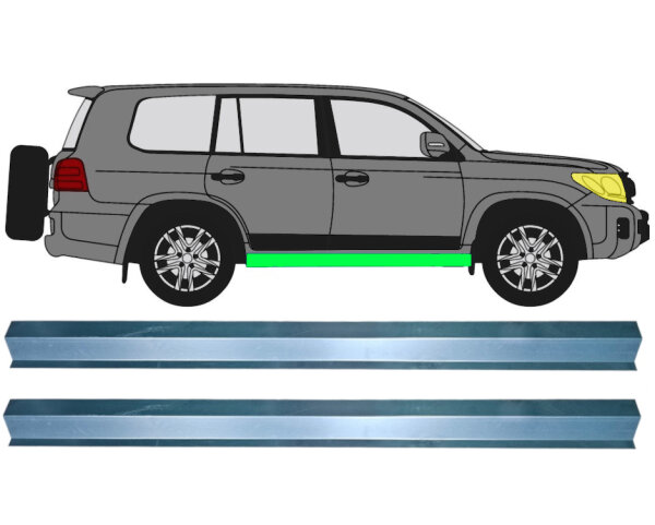 Innen Schweller Blech Satz für Toyota Land Cruiser V8 Ab 2007 rechts & links