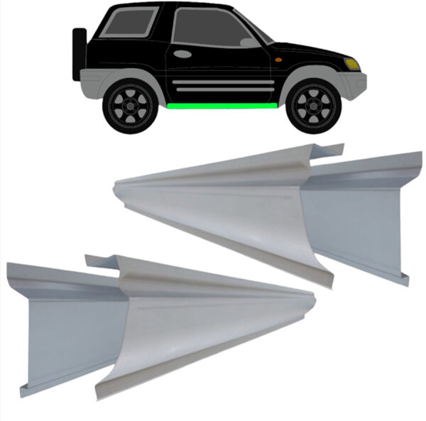Schweller innen & außen Satz für Toyota Rav4 3 Tür 94 - 00 rechts & links