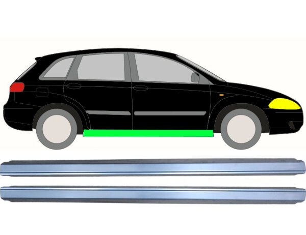 Schweller Blech Satz für Fiat Croma 2005 - 2010 rechts & links Unterteil