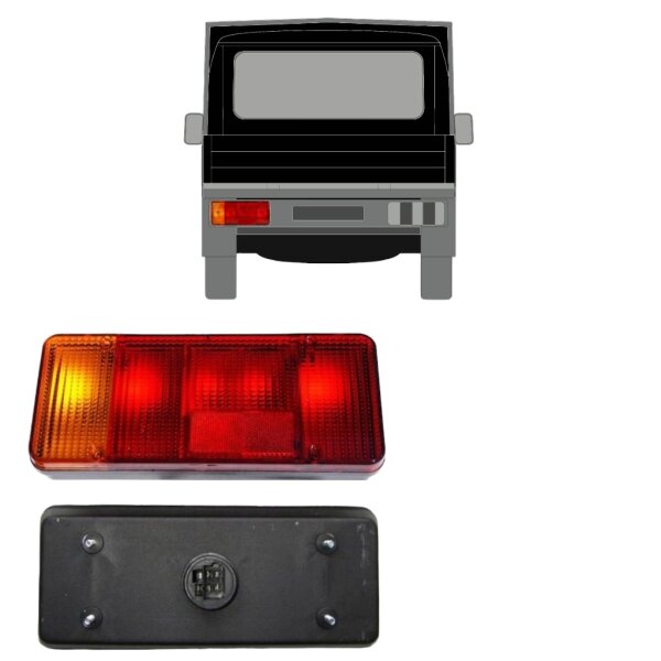 Hinten Fahrgestell Behälter Licht für Citroen Jumper 1994 - 2002 links