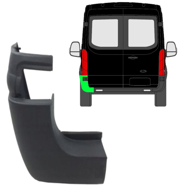 Hinten Stossstange für Ford Transit Ab 2014 links