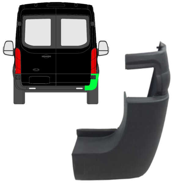 Hinten Stossstange für Ford Transit Ab 2014 rechts