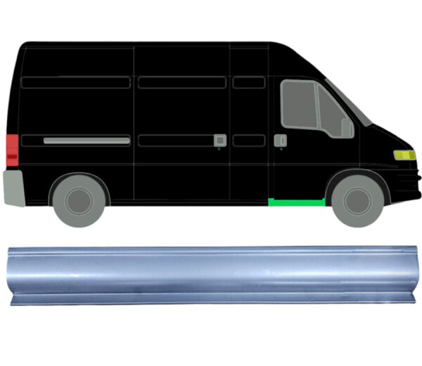 Vorne Tür Schweller Blech für Citroen Jumper 1994 - 2006 rechts