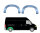 Hinten Radlauf Blech Satz für Peugeot Boxer 1994 - 2006 rechts & links