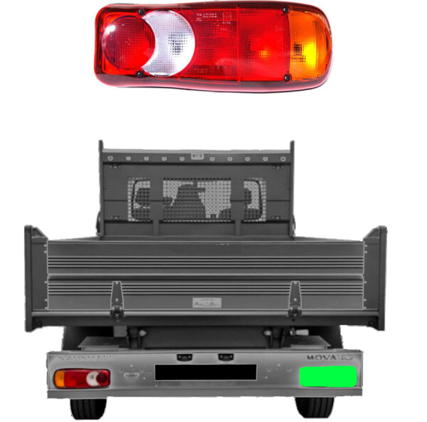 Hinten Fahrgestell Behälter Licht für Renault Master Ab 2010 rechts
