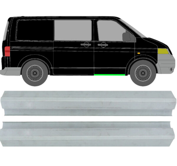Vorne Schweller Blech Satz für Volkswagen Transporter T5 03 - 15 rechts & links
