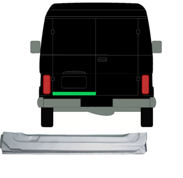 Hinten Tür Innen Blech für Volkswagen Lt 1975 - 1996 links
