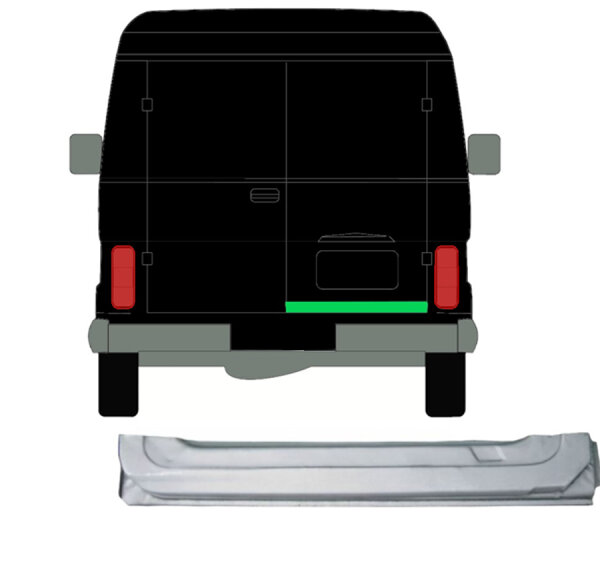 Hinten Tür Innen Blech für Volkswagen Lt 1975 - 1996 rechts