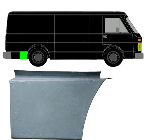Hinten Kotflügel Blech für Volkswagen Lt 1975 - 1996 rechts