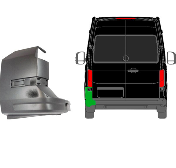 Hinten Stossstange für Volkswagen Crafter Ab 2017 links