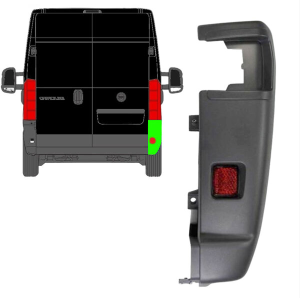 Hinten Stossstange 270° für Opel Movano Ab 2021 rechts