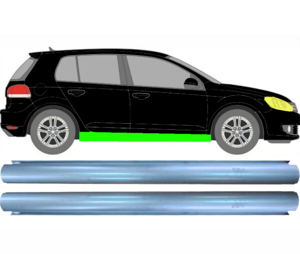 Schweller Satz für Volkswagen Golf VI 3 & 5 Türer 2008 - 2013 rechts & links