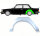 Hinten 3 Tür Radlauf Blech für Volvo 240 1974 - 1993 links