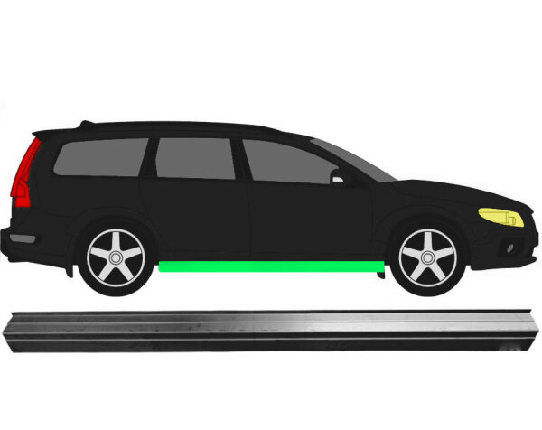 Schweller Blech für Volvo Xc70 2007 - 2016 symmetrisch