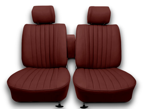 Sitzbezüge Bezüge  für die Vordersitze Mercedes SL R/W107 dunkelrot bis 1984