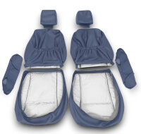 SitzBezüge Vordersitze Transporter für Volkswagen T4 1990?2003 blau