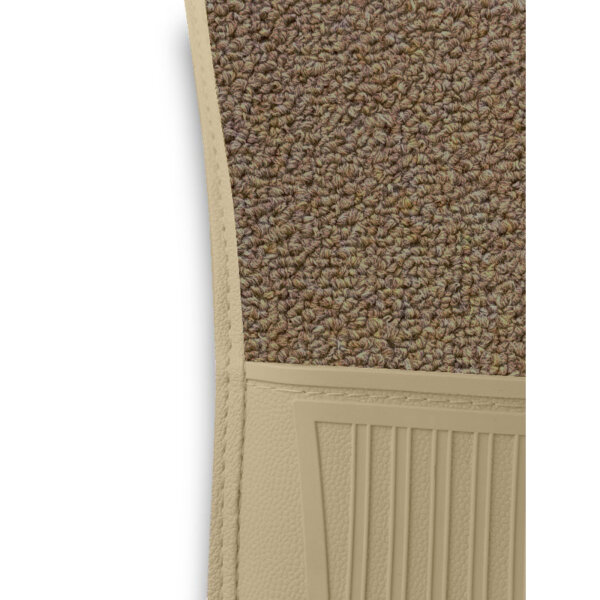 Teppichsatz Auto Teppich für Mercedes W113 Automatik ohne Notsitz beige (Schlinge)