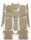 Teppichsatz Gummi für Mercedes W109 automatik & Schalter 1965-1969 beige (Schlinge)