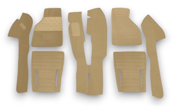 Teppichsatz passend für Fiat X 1/9 Baujahr 1972-1989 beige (Schlinge)