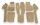 Teppichsatz passend für Fiat X 1/9 Baujahr 1972-1989 beige (Schlinge)
