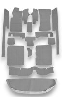 Teppichsatz Teppich für Mercedes Benz C107 Gummi...