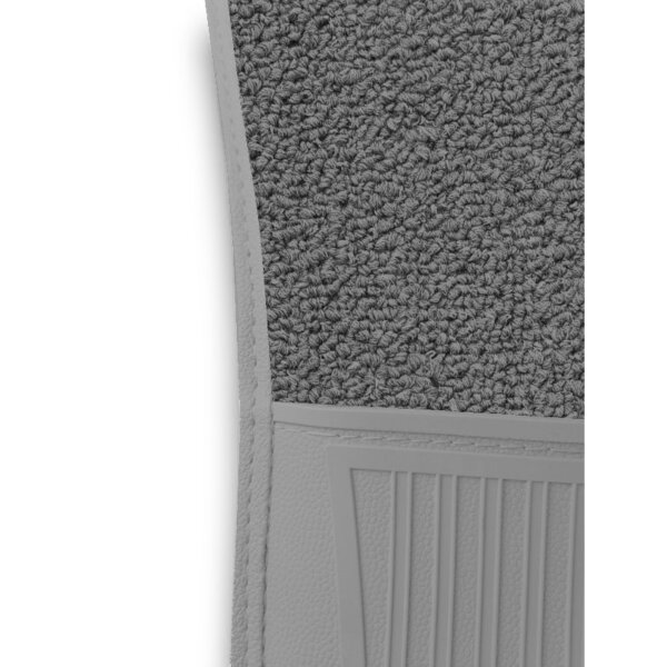 Teppichsatz Teppich für Mercedes SL107 R107/W107 Gummi Absatzschoner grau (Schlinge)