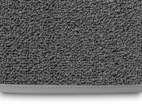 Teppichsatz Teppich für Mercedes SL107 R107/W107 Gummi Absatzschoner grau (Schlinge)