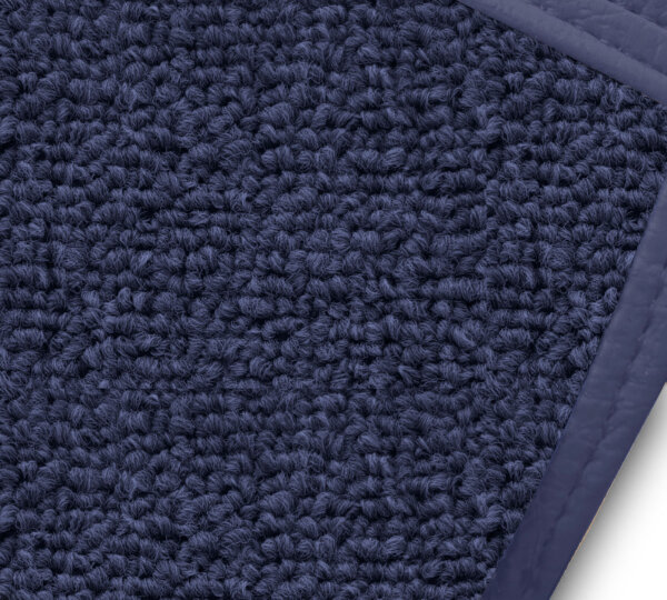 Teppichsatz Teppich für Mercedes W110 kleine Heckflosse Gummi Absatzschoner blau (Schlinge)